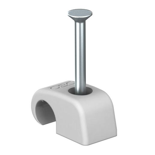 100St. OBO Bettermann 2027 30 LGR Haft-Clip 10-14mm, L30, PP, lichtgrau