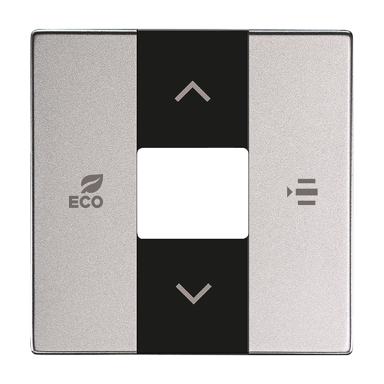 1St. Busch-Jaeger 6236-83 Zentralscheibe, für Fan Coil-Regler Busch-free@home alusilber