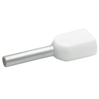 100St. Klauke 8698 Aderendhülsen für 2 Leitungen isoliert 2x0, 5qmm 8mm lang