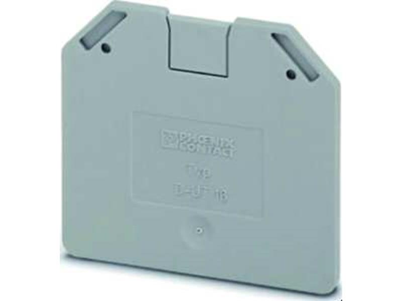 50St. Phoenix D-UT 16 Abschlussdeckel L=52,8 mm B=2,2 mm H=47,3 mm grau 3047206