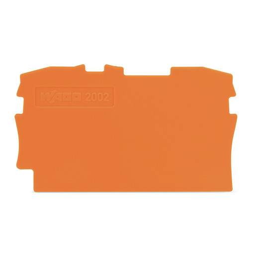25St. Wago 2002-1292 Abschluss- und Zwischenplatte 2,5mm orange 25St. Wago 2002-1292 Abschluss- und Zwischenplatte 2,5mm orange