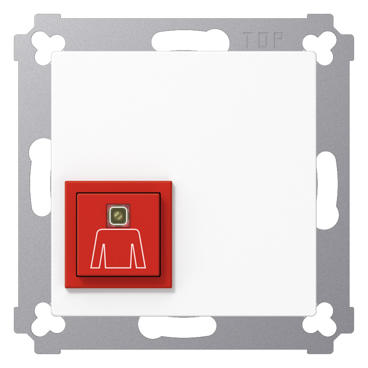 1St. Jung NRSAS0834RTWW Ruftaster Schraubbefestigung, alpinweiß glänzend 1St. Jung NRSAS0834RTWW Ruftaster Schraubbefestigung, alpinweiß glänzend