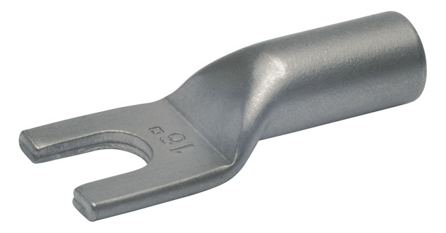 1St. Klauke 57C4 Rohrkabelschuh, Gabelform, 1,5-2,5 mm², M4, Nickel