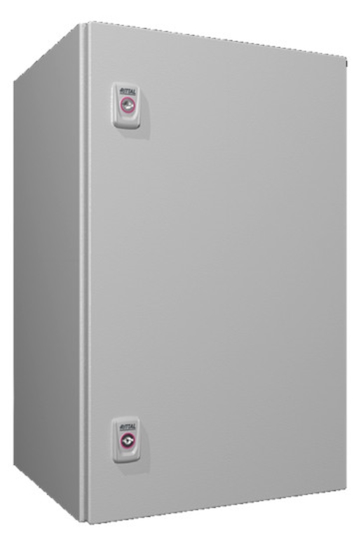 1St. Rittal AX 1338.000 Kompakt-Schaltschrank AX, 1-türig, BHT 380x600x350mm