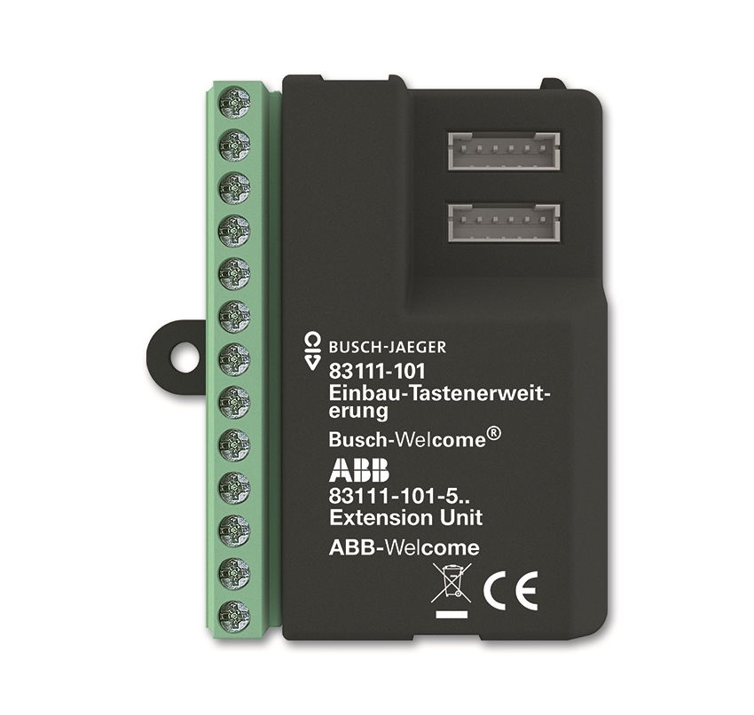 1St. Busch-Jaeger 83111-101 Einbau-Tastenerweiterung Busch-WElcome (2-Draht-System)
