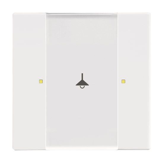 1St. Busch-Jaeger 6125/02-84 Bedienelement, 1/2-fach, Multifunktion/Farbkonzept Busch-Installationsbus KNX studioweiß