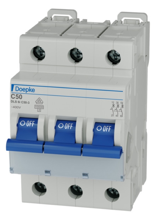 1St. Doepke DLS 6I C50-3 10 KA Leitungsschutzschalter DLS 6I C50-3 10