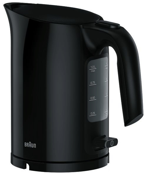 1St. BRAUN WK 3000 Wasserkocher schwarz