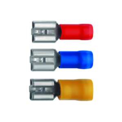 100St. Klauke 830/1A Flachsteckhülsen PVC 8301A