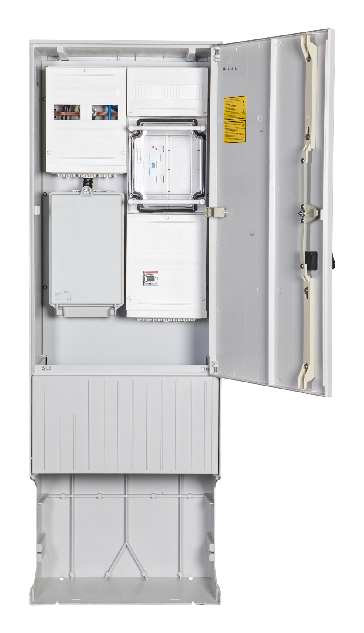 1St. F-Tronic ZSA172-2-eHZ-HS-HAK Zähleranschlusssäule 2-feldrig, H=1710mm, eHZ, Haube geschl., ZSA172-2-eHZ-HS-HAK-HG 7160021