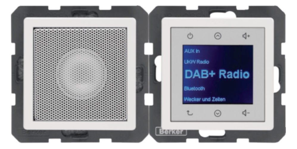 1St. Berker 29806089 Radio Touch mit LS DAB+ Q.x polarweiss