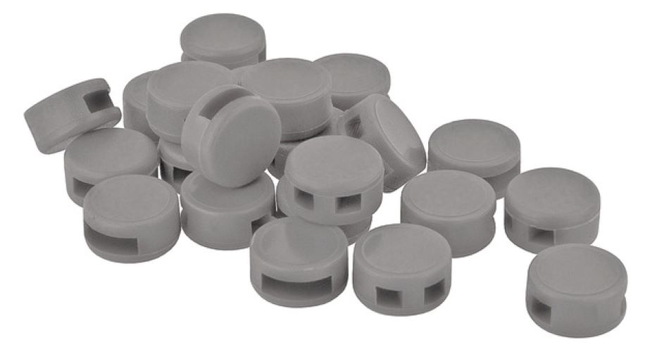 1St. Protec.Class PKPG1000-8 Kunststoffplombe Grau 8mm