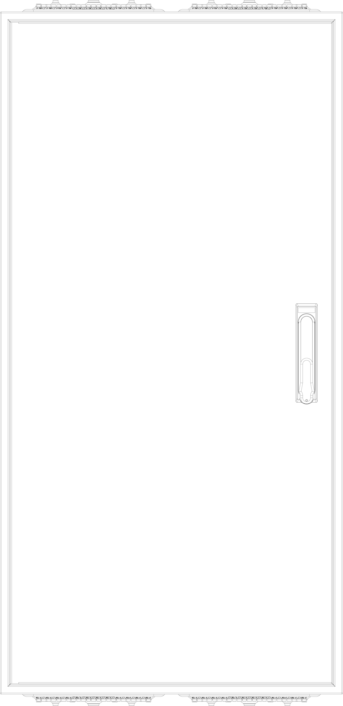 1St. F-Tronic ZF112 Leergehäuse ZF112, IP54, H=1100mm, B=550mm 7120527