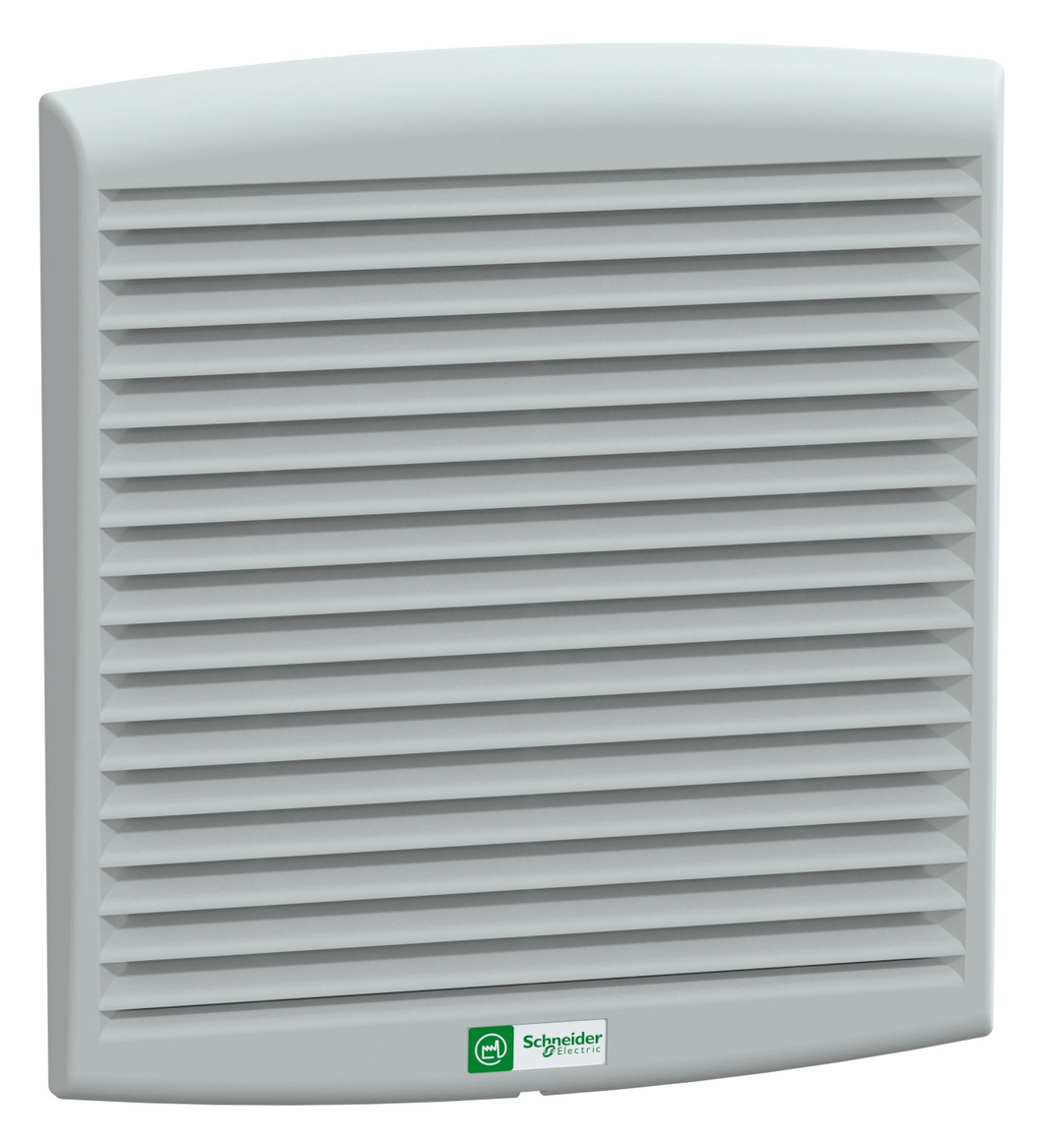 1St. Schneider Electric NSYCVF165M230PF ClimaSys-Lüfter IP54, 165m³/h, 230V, mit Ausgangsgitter und Filter G2