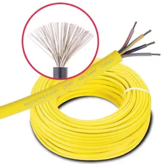 100m Elspro SL07HT 315/1 INDUSTRIEFLEX 07HT 3G1,5 mm2, gelb, 100m