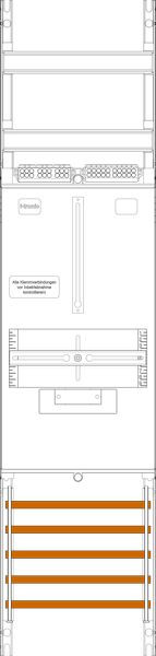 1St. F-Tronic Z1B Zählerfeld Z1B, 1-feldrig, H=1050mm, 1-3.HZ 7141300