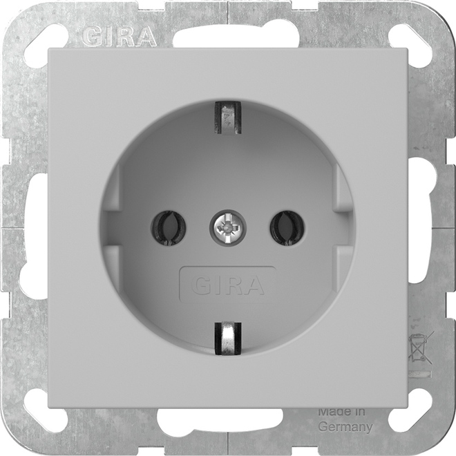 1St. Gira 4188015 Steckdose 16A 250V, Grau matt
