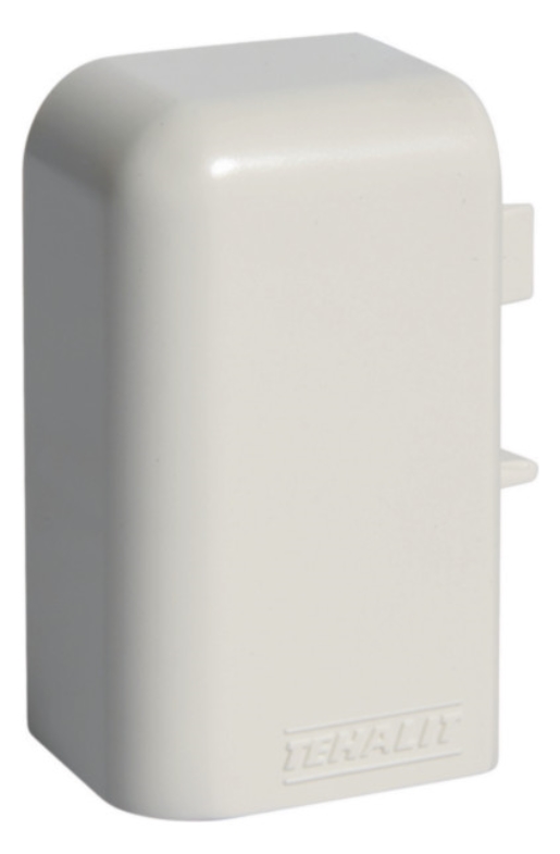 1St. Hager M55549010 Endstück links, SL 20051, reinweiß