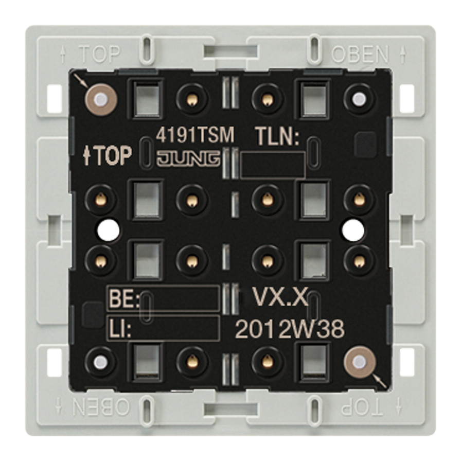 1St. Jung 4191TSM KNX Tastsensor-Modul Universal 1fach integrierter Temperatursensor integrierter Busankoppler 4191 TSM