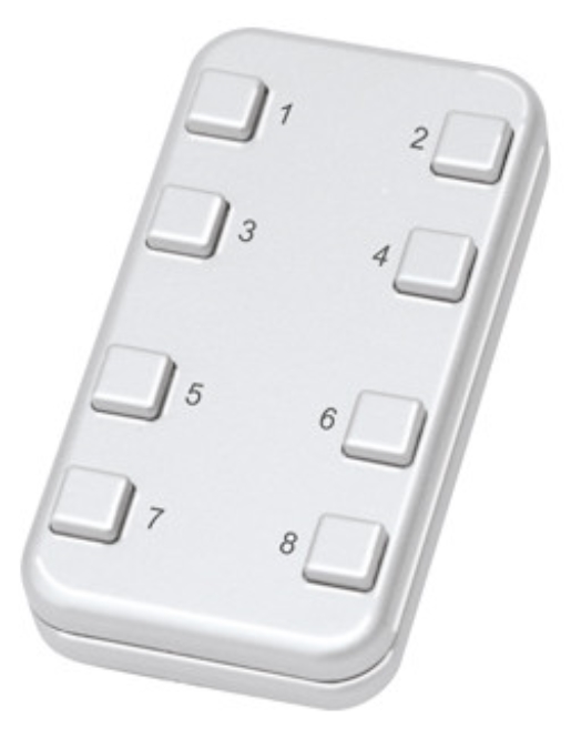 1St. Eltako 30000455 Funk-Minihandsender reinweiß glänzend FMH8-wg