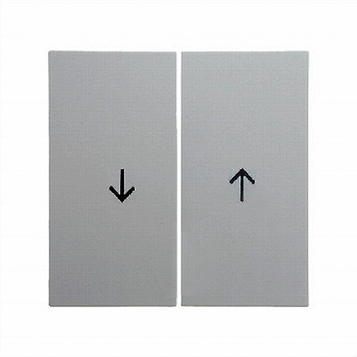 1St. Berker 16251909 Wippen mit Aufdruck Symbol Pfeil S.1/B.3/B.7 polarweiß matt