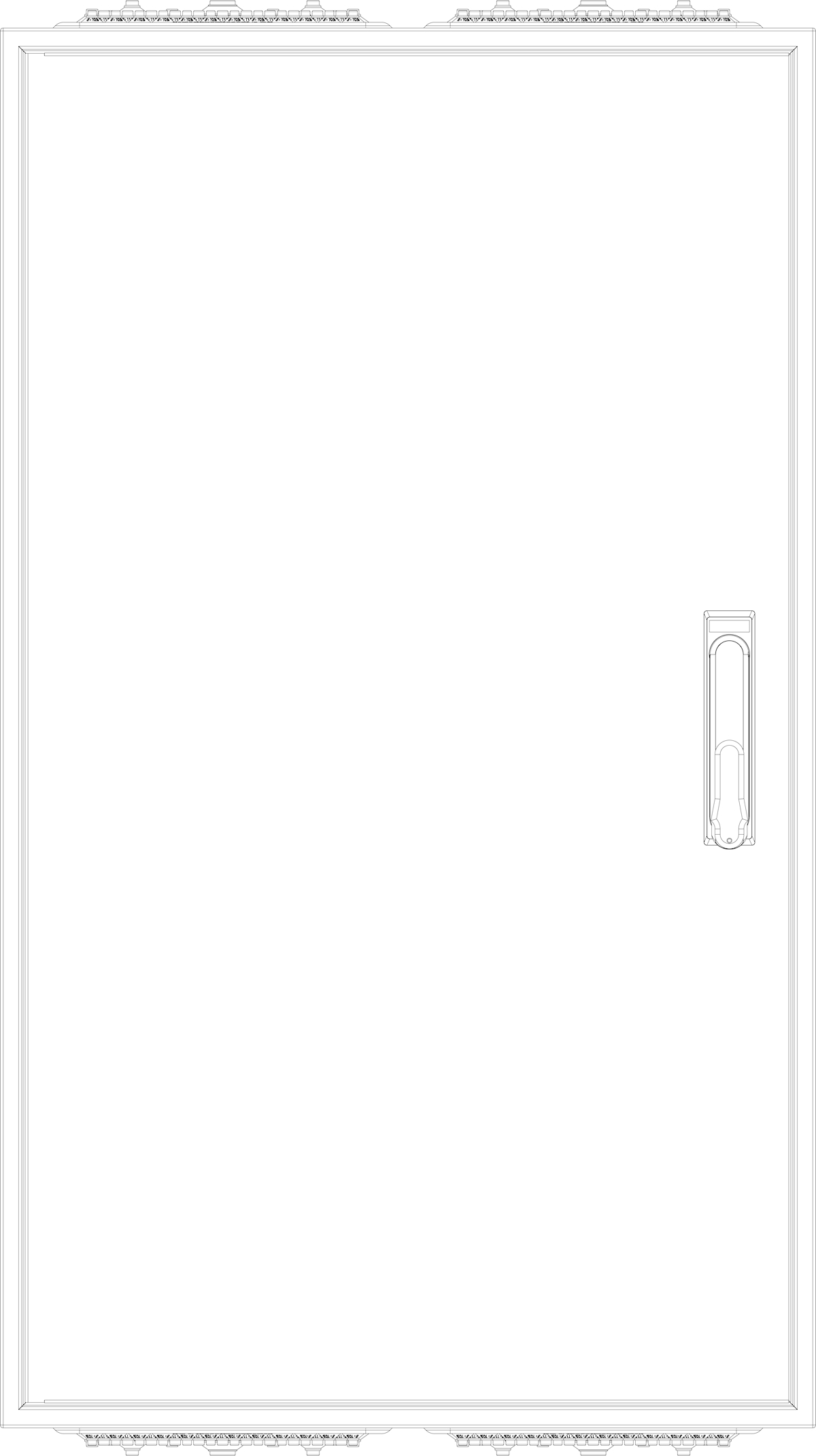 1St. F-Tronic ZF092 Leergehäuse ZF092, IP54, H=950mm, B=550mm 7120522