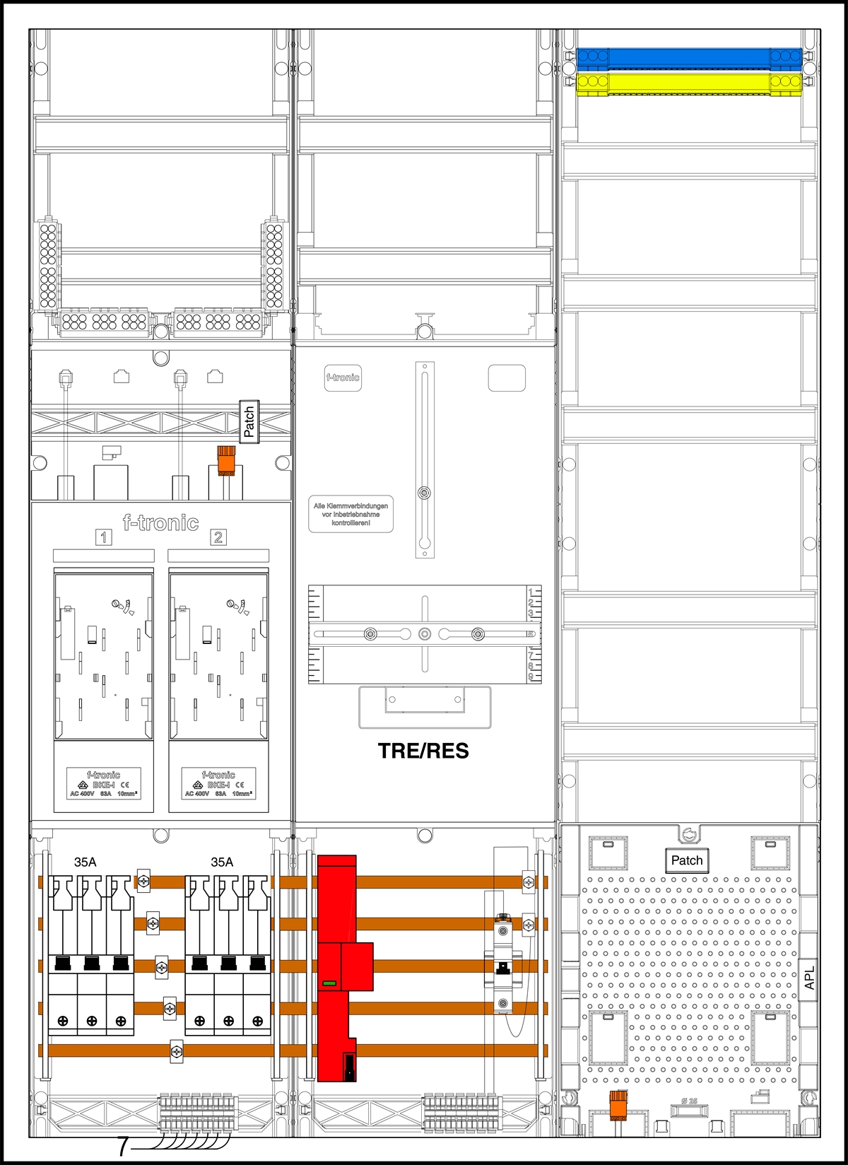 1St. F-Tronic EHZ732TAPZ35B10S1ÜS EHZ732TAPZ35B10S1ÜS, 2 ZP, DS, 1 TRE, 1 VAPZ inkl. APL,ÜSS,S1, SLS 35A,SPVGB10, 2 PPV,1 PL150 7195784
