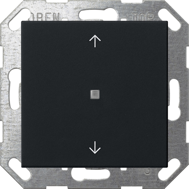 1St. Gira 5172005 KNX Taster Wippe 1f Pfeile System 55 Schwarz m