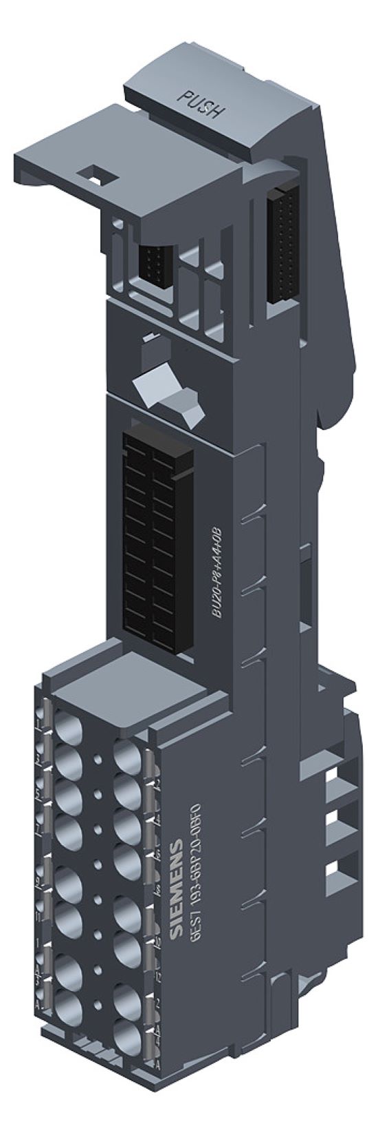1St. Siemens 6ES7193-6BP20-0BF0 SIMATIC ET 200SP BU-Typ F0 BU20-P8+A4+0B