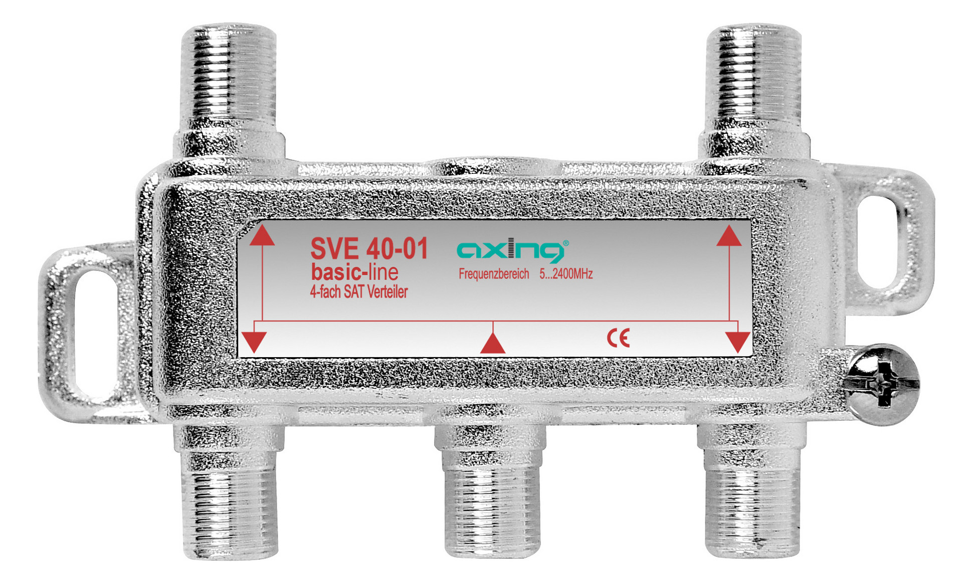 1St. Axing SVE4001 4fach SAT-Verteiler 52400 MHz