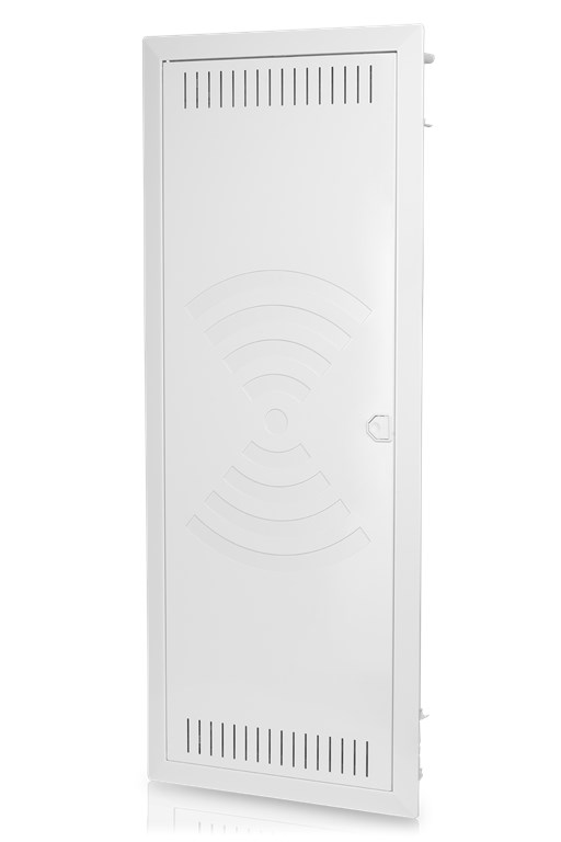 1St. F-Tronic JUMBO60KW HW/UP Kommunikationsvert. 5r., Jumbo60KW, mit W-LAN Tür, Patchfeld, Steckdose 3-fach 7250066...