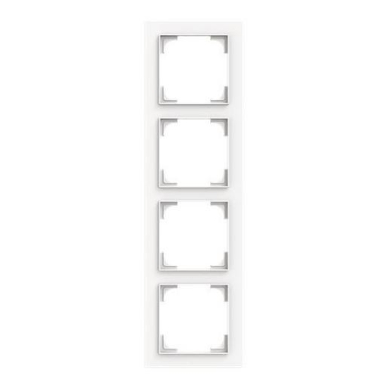 1St. Busch-Jaeger 1724-44M Rahmen 4-fach studioweiss matt