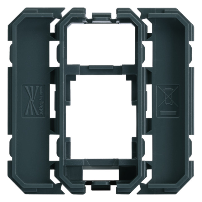 1St. HAGER WXF202 Keystone-Adapterrahmen 2 M
