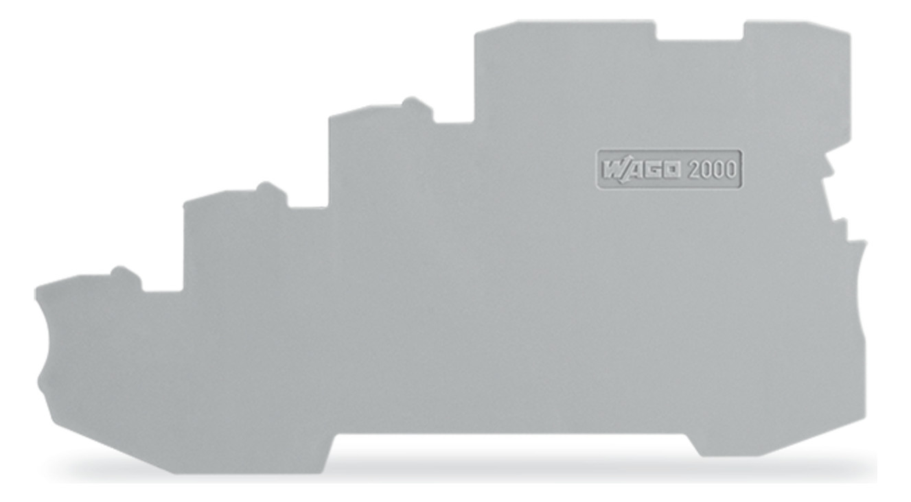 100St. Wago 2000-5491 Abschluss- und Zwischenplatte 1 mm dick