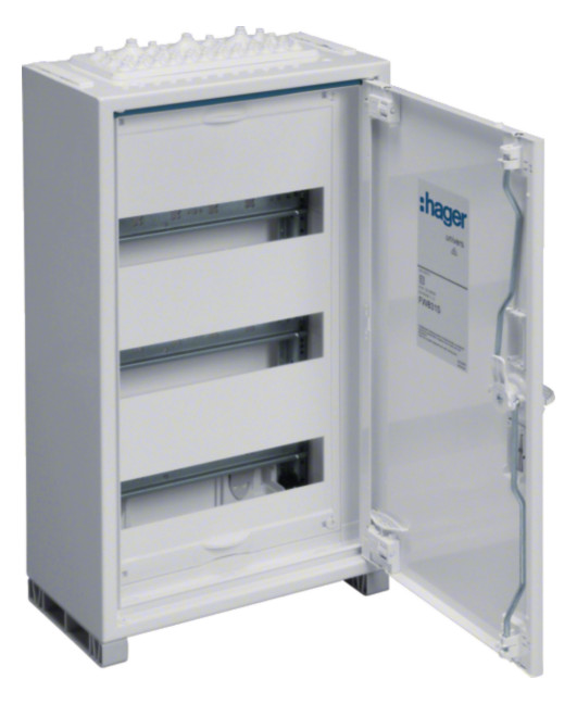 1St. Hager FWB31A Feldverteiler AP, univers, 1x3 Reihen