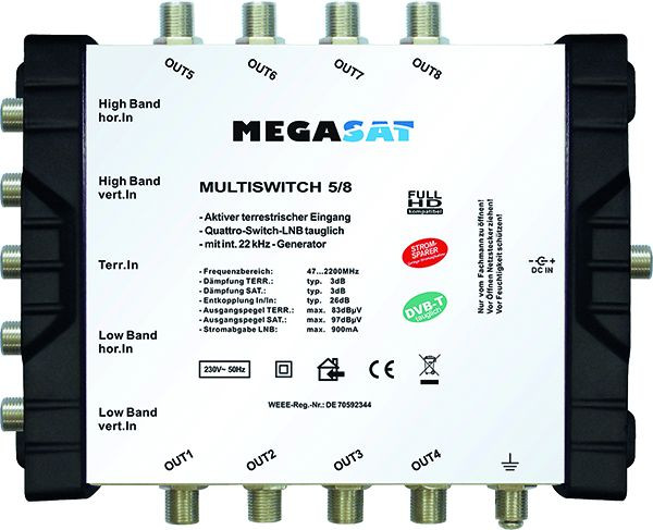 1St. Megasat MULTISCHALTER58 Profiline Multischalter