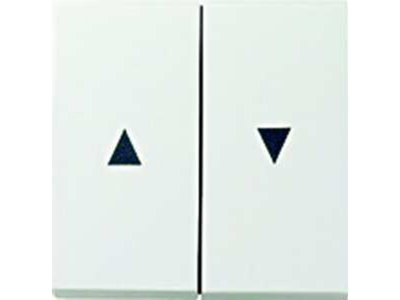 1St. Gira 029427 Wippen mit Pfeilsymbol System 55 Reinweiß matt
