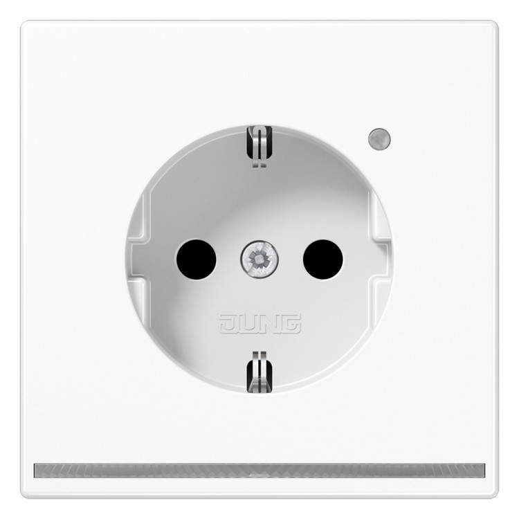 1St. Jung LS1520-OWWLNW Schuko-Steckdose 16A  250V Berührungsschutz weißes LED-Orientierungslicht Helligkeitssensor LS 1520-O WW LNW