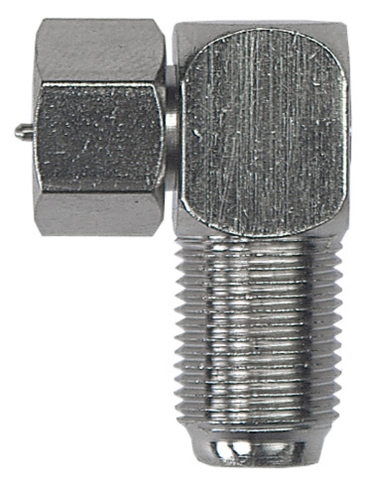 1St. Axing CFA602 Adapter F-Buchse auf F-Stecker gewinkelt