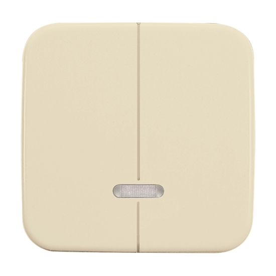 1St. Busch-Jaeger 6545-212 Bedienelement, mit Glimmlampe Busch-Duro 2000 SI cremeweiß