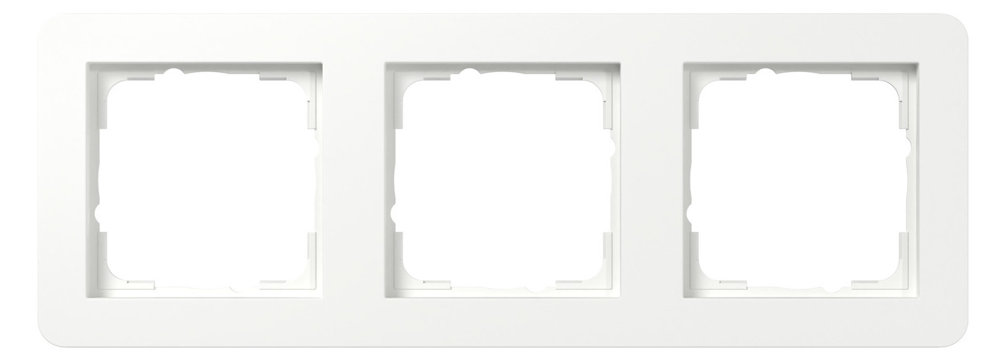 1St. Gira 0213151 Abdeckrahmen 3f Gira E1 Reinweiß m