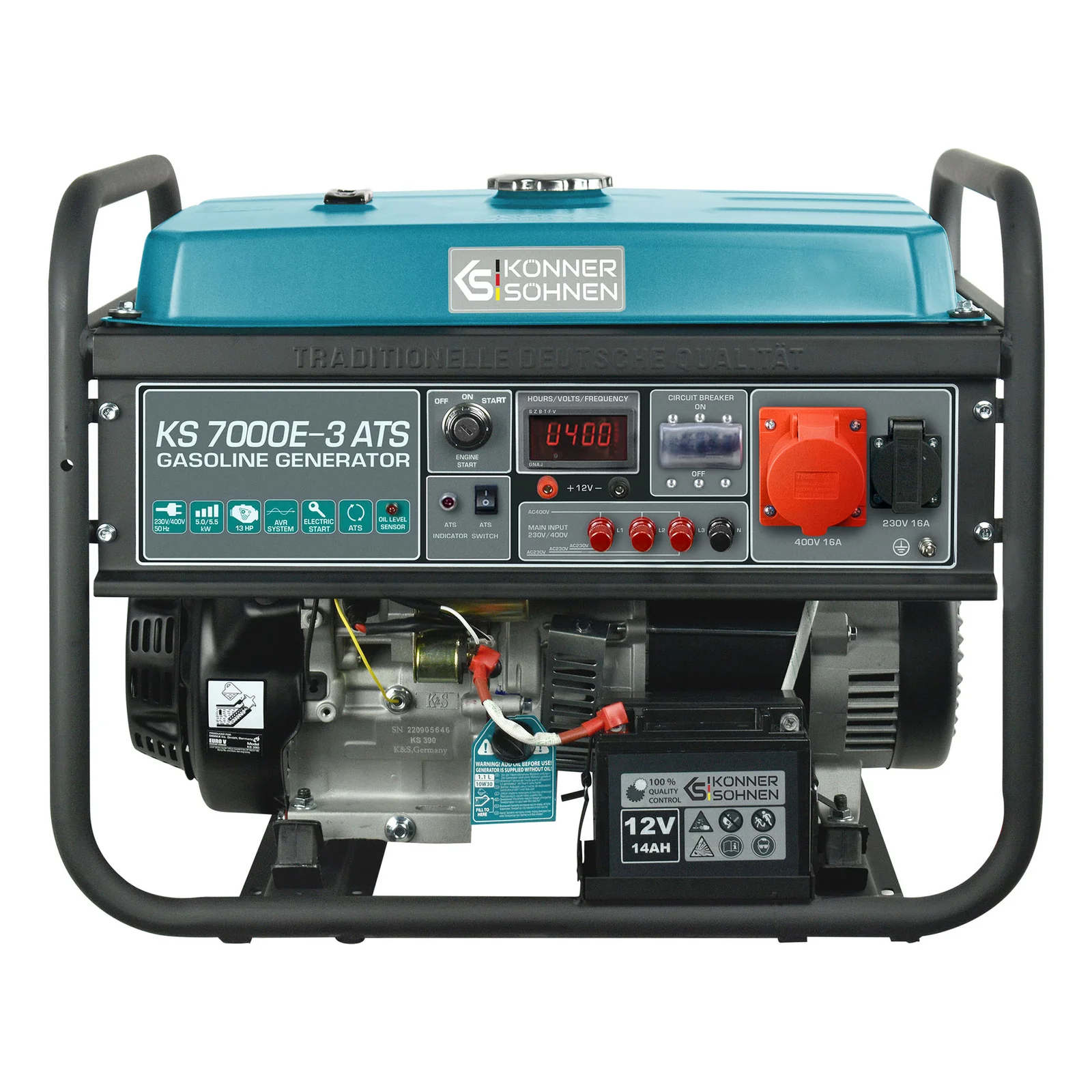 1St. Könner & Söhnen KS7000E-3ATS Benzin-Generator KS 7000E-3 ATS 1St. Könner & Söhnen KS7000E-3ATS Benzin-Generator KS 7000E-3 ATS