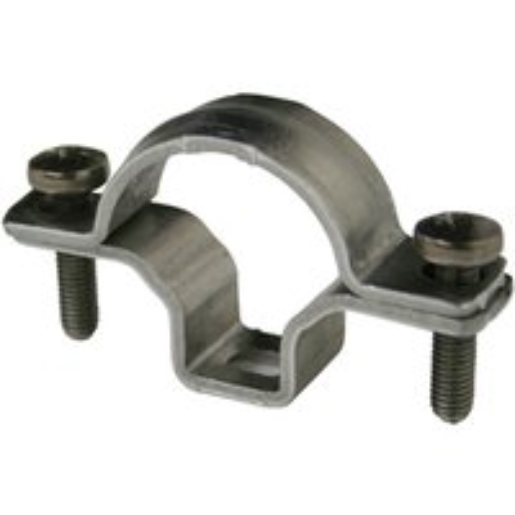 10St. AS25 Aluminium-Abstandschelle 25