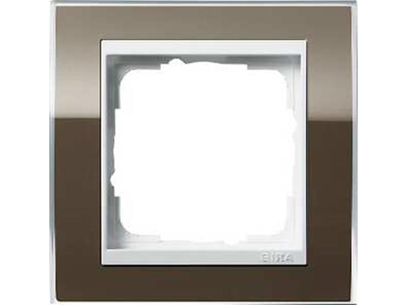 1St. Gira 0211763 Rahmen 1fach für Reinweiß Gira Event Klar Braun