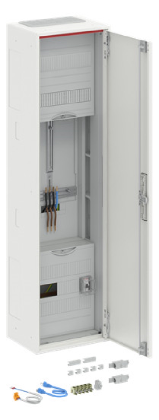 1St. Striebel & John DA17GA Komplettschrank, AP Dreipunkt, A17 1Z Schutzklasse II, Schutzart IP31 verkehrsweiß 2CPX054275R9999