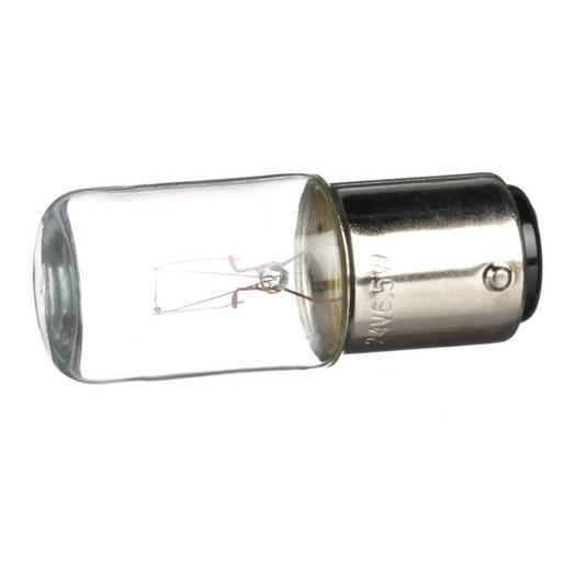 1St. Schneider Electric DL1BEB Glühlampe, transparent f. Befehls. u. Meldegeräte, BA 15d, 24 V 6,5 W