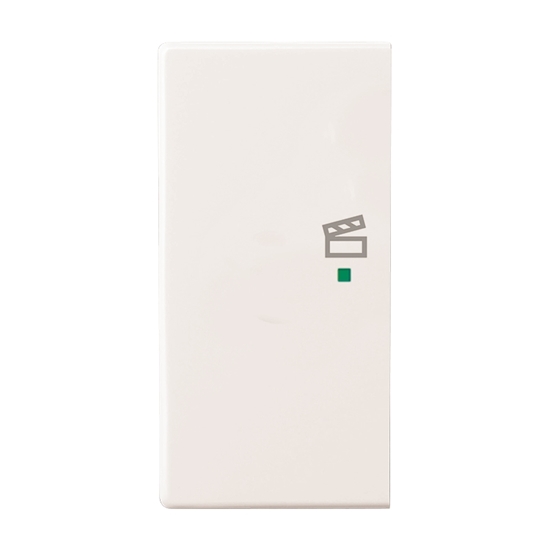 1St. Busch-Jaeger 6233-21-84 Wippe, 2-fach links, mit Symbol Szene Busch-free@home studioweiß