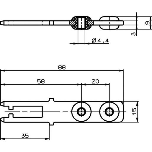 1St. Euchner 074576 BETAETIGER NP/TP, BETAETIGER-P-GNT