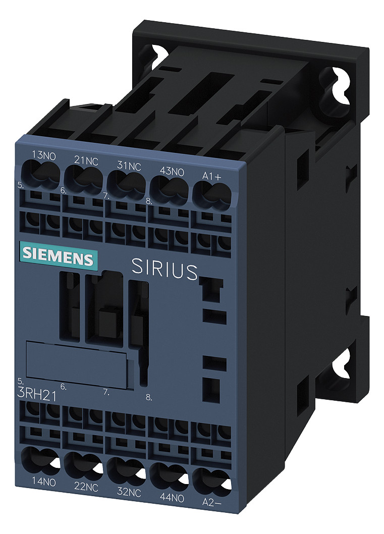 1St. Siemens 3RH2122-2BA40 Hilfsschütz, 2S+2Ö, DC 12V, S00, Federzuganschluss