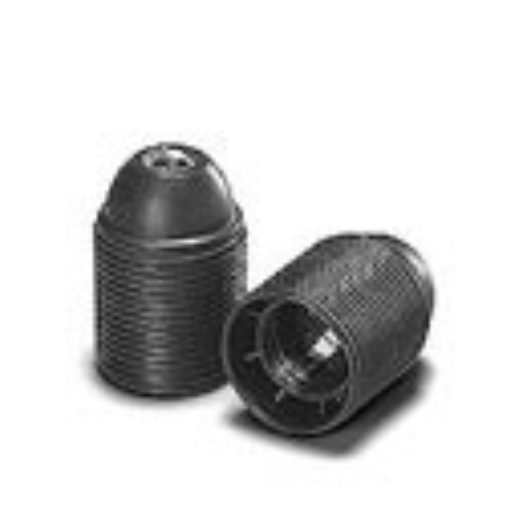 1St. Houben 102050 Fassung, E27, PET GF, schwarz